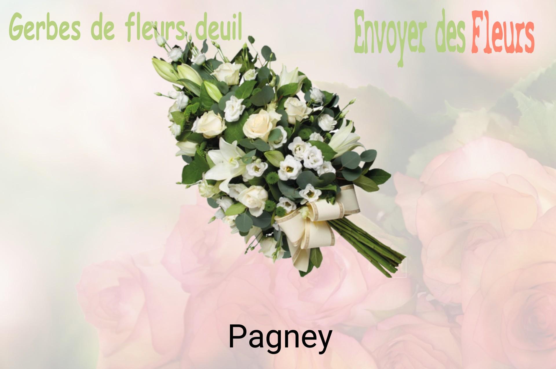 Gerbe de fleurs de deuil livrée à Pagney